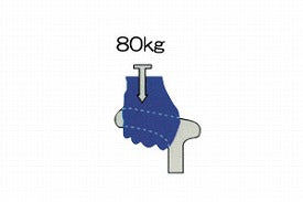プッシュボタン式アルミ伸縮杖 スタンダード